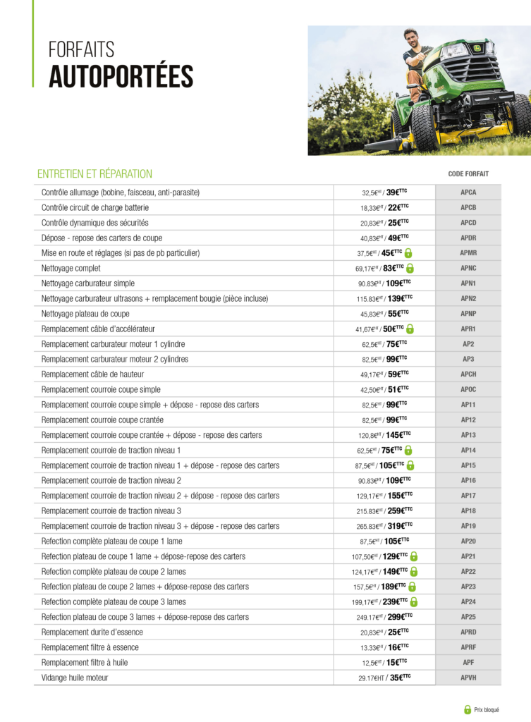 IDF forfait autoportée 2