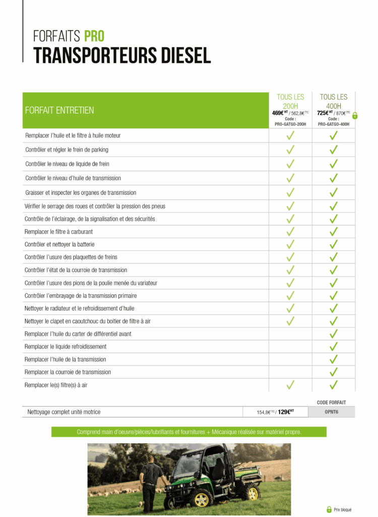 EJ forfait pro transporteurs diesel