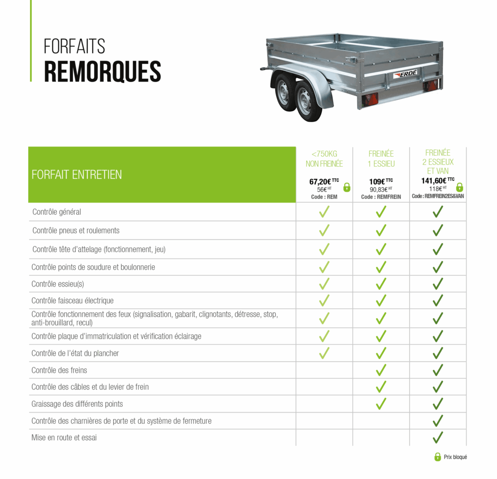 EJ forfait remorques