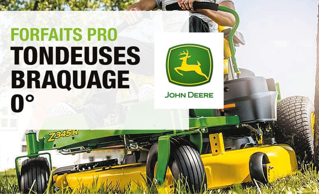 Forfaits pro tondeuses braquages 0°